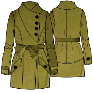 Fashion sewing patterns for LADIES Coats Coat 7282